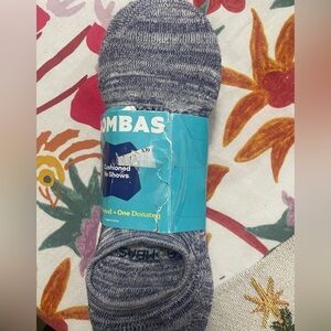 Bombas Men's Blue and Gray No Show Socks